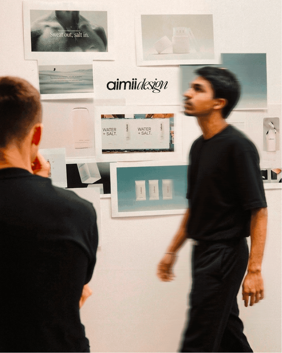 Walking in studio